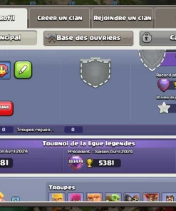 Vendre compte clash of clans