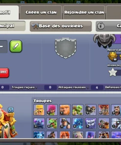Vendre compte clash of clans