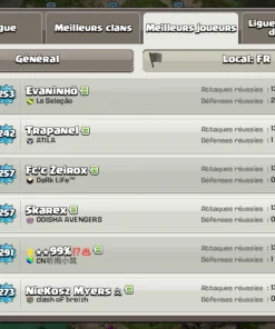 Vendre compte clash of clans