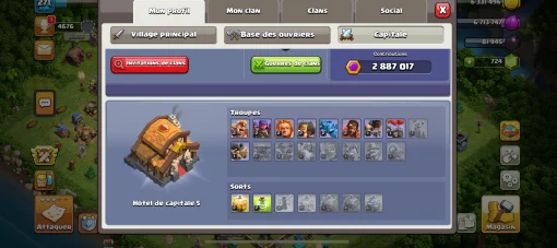 Vendre compte clash of clans