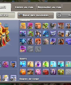 Vendre compte clash of clans