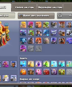Vendre compte clash of clans