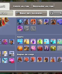 Vendre compte clash of clans