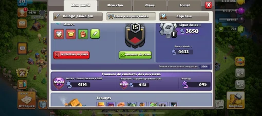 Vendre compte clash of clans