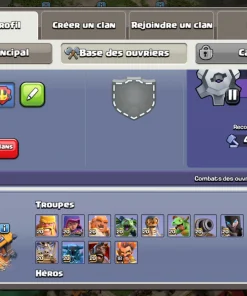 Vendre compte clash of clans