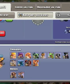 Vendre compte clash of clans