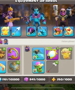 Vendre compte clash of clans