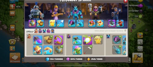 Vendre compte clash of clans