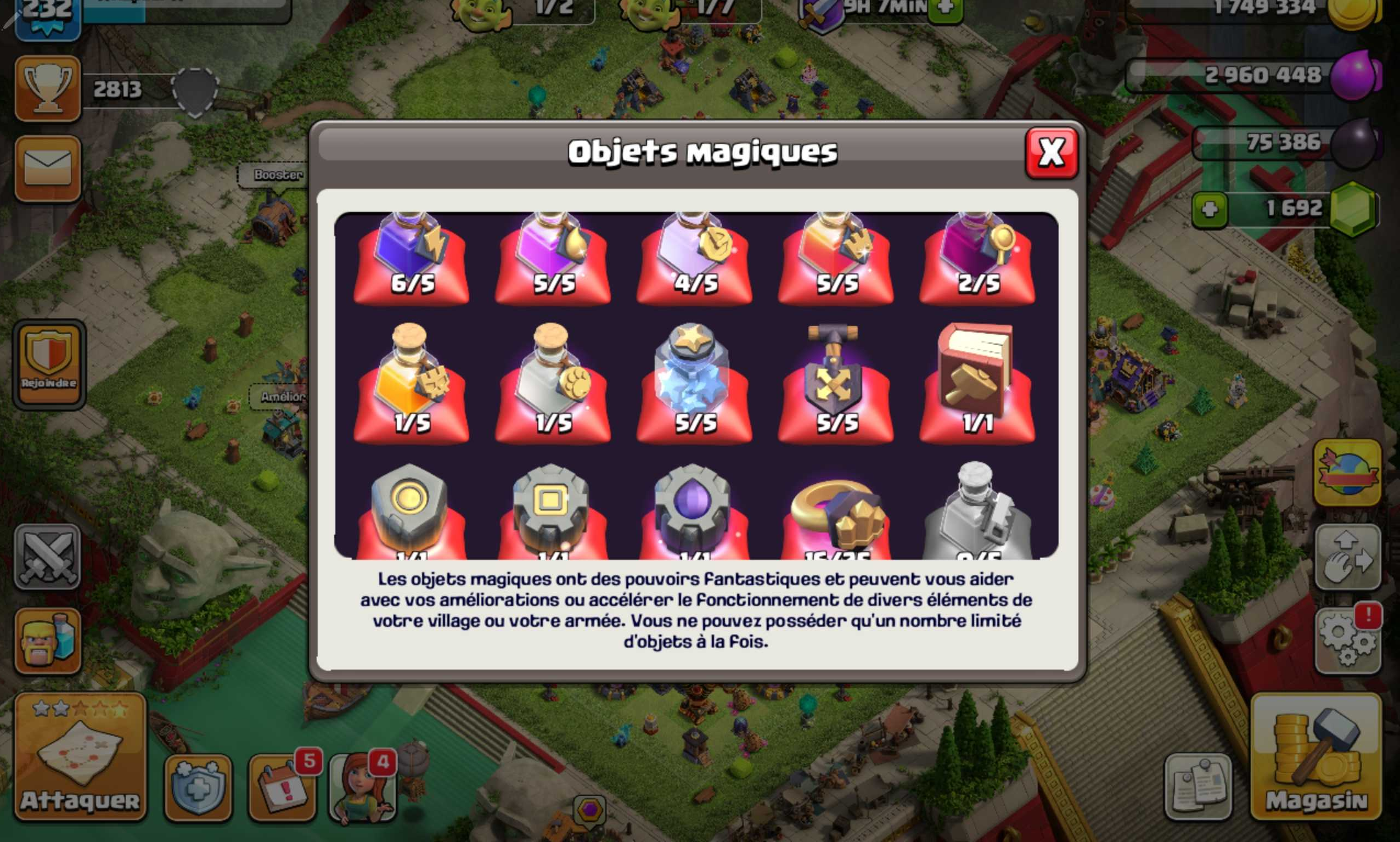 Vendre compte clash of clans
