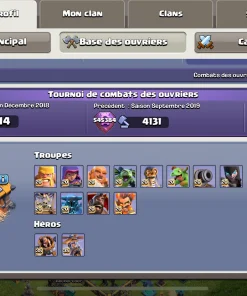 Vendre compte clash of clans