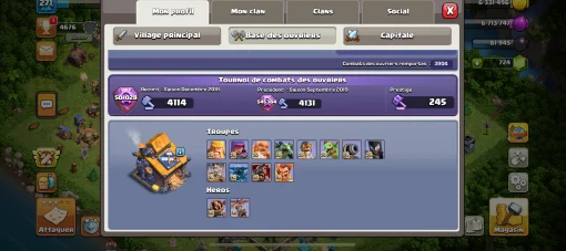 Vendre compte clash of clans