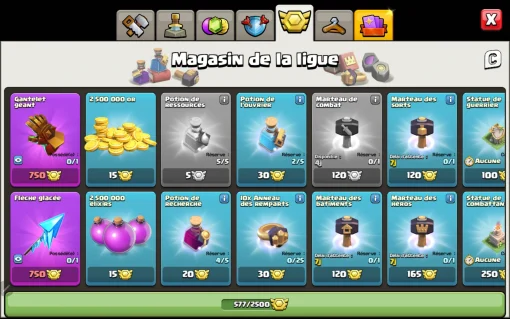Achat compte clash of clans