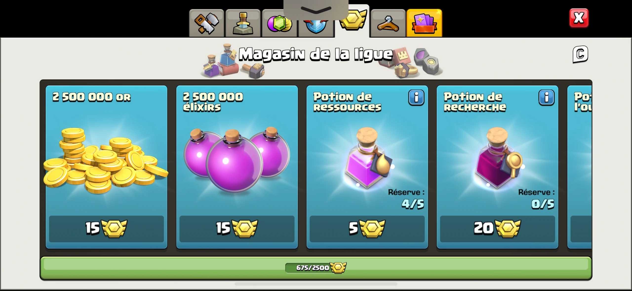 Achat compte clash of clans