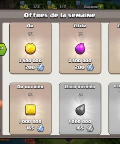 Achat compte clash of clans