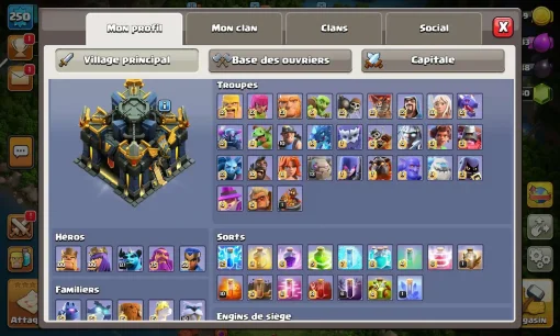 Achat compte clash of clans