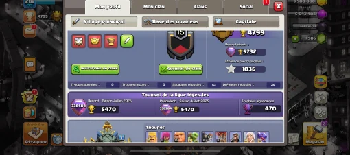 Achat compte clash of clans