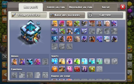 Achat compte clash of clans