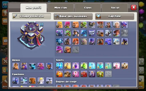 Achat compte clash of clans