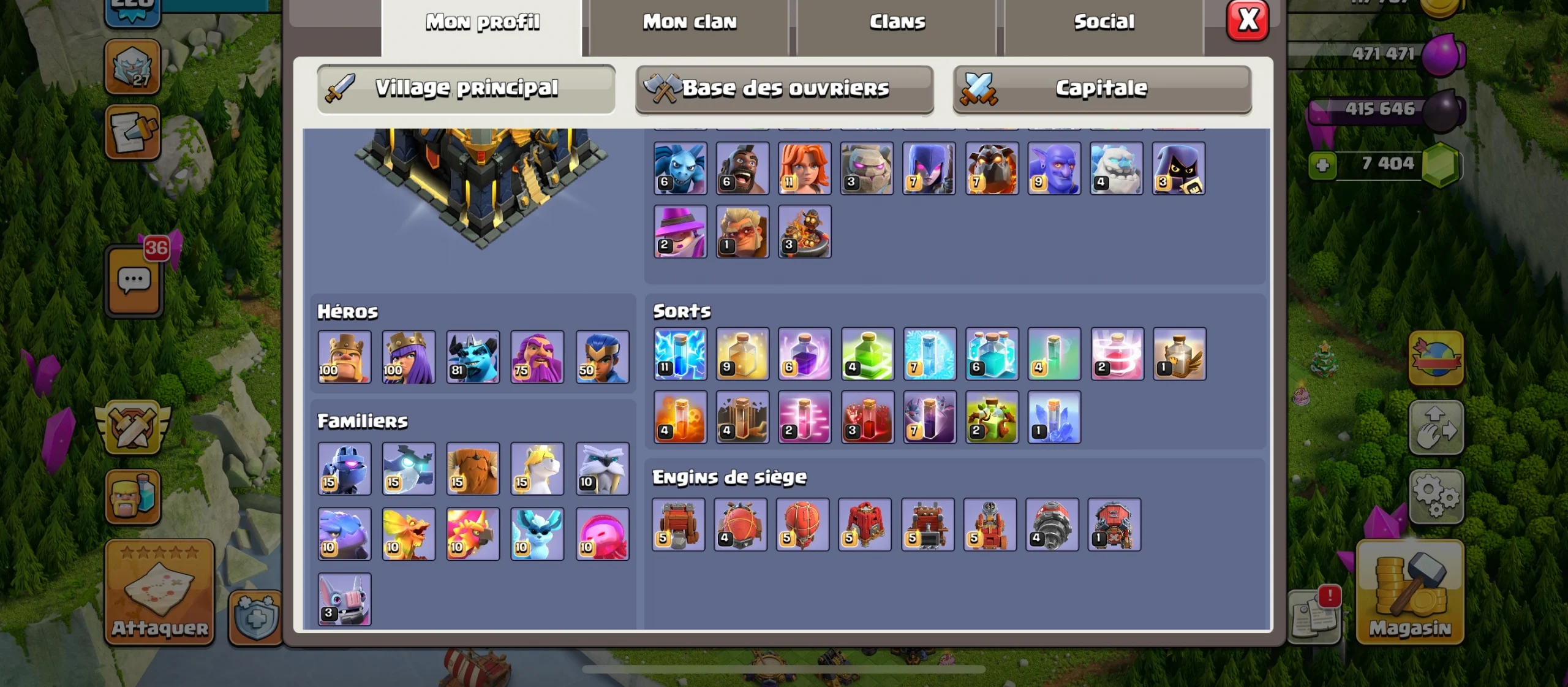 Achat compte clash of clans