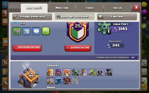 Achat compte clash of clans