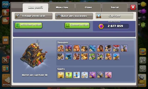 Achat compte clash of clans