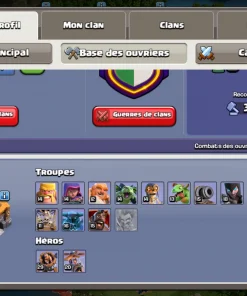 Achat compte clash of clans