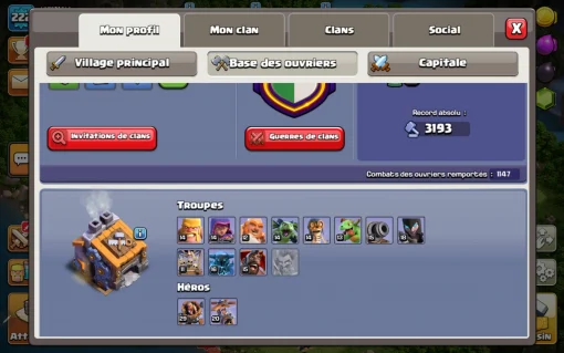 Achat compte clash of clans