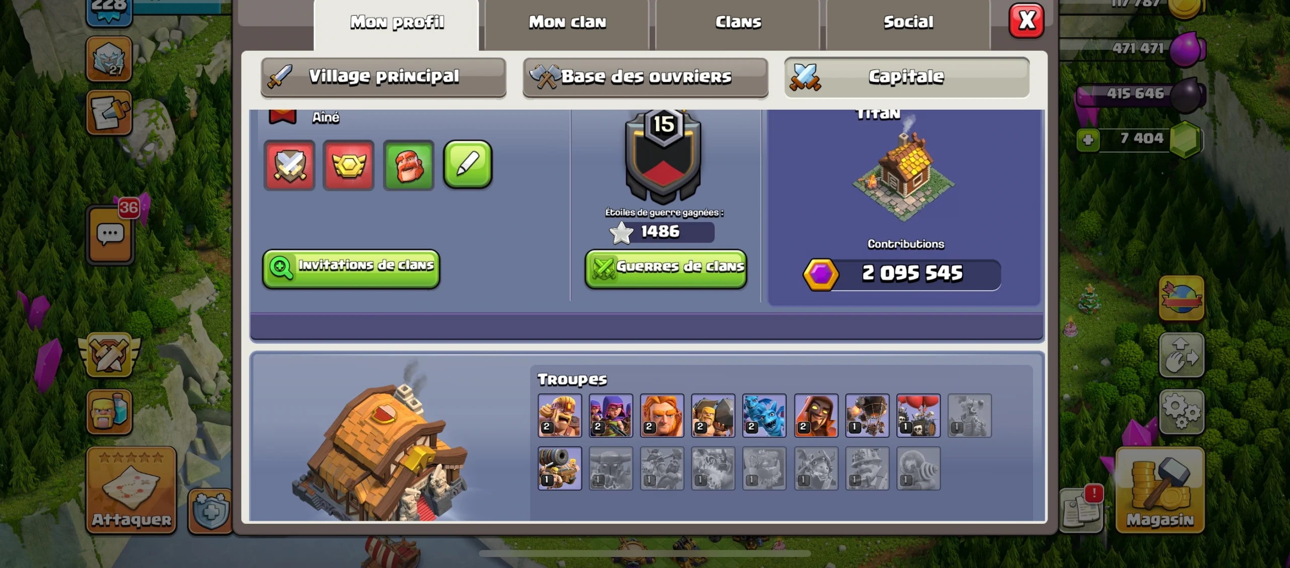 Achat compte clash of clans
