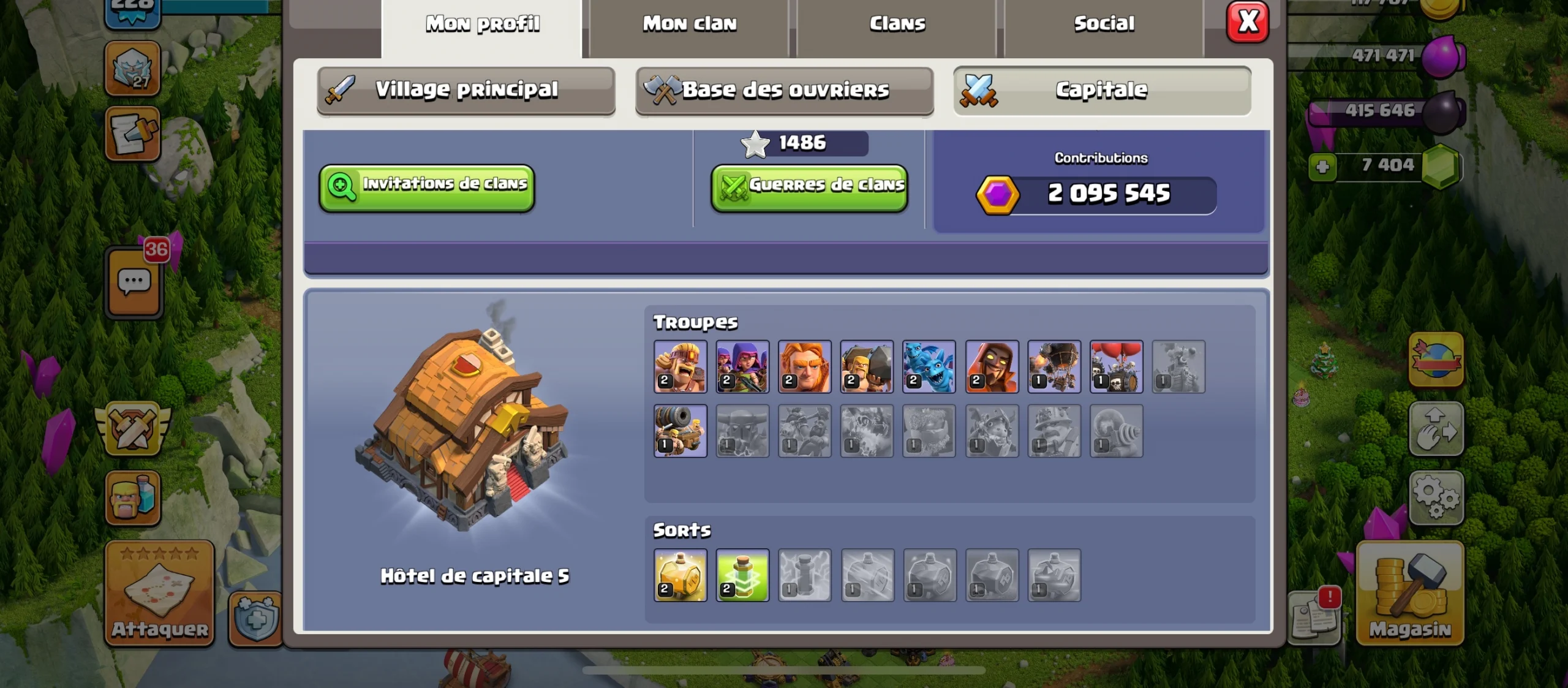Achat compte clash of clans