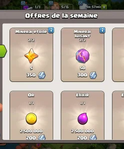 Achat compte clash of clans
