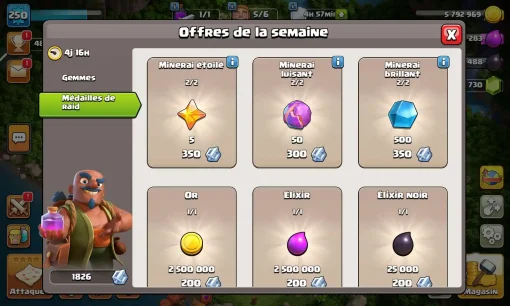 Achat compte clash of clans