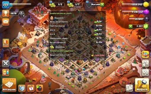 Acheter compte clash of clans