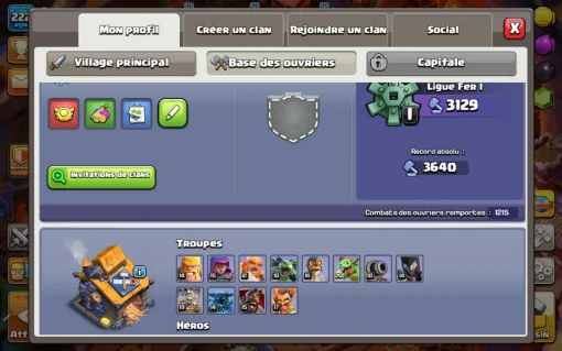 Acheter compte clash of clans