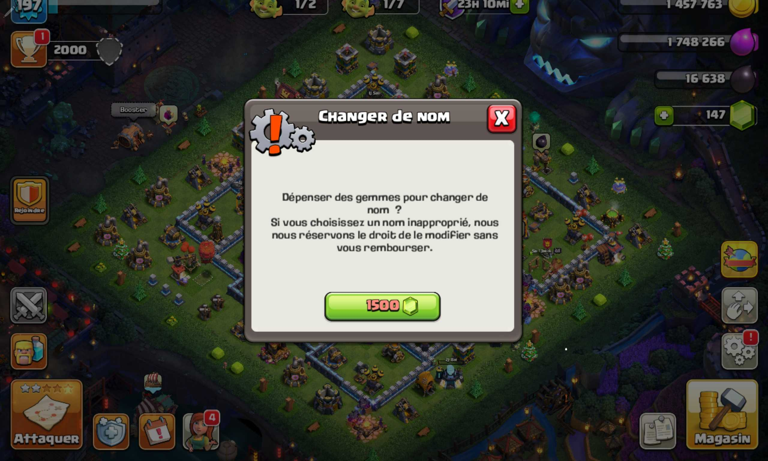 Acheter compte coc