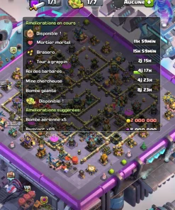 Vendre compte clash of clans