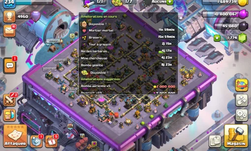Vendre compte clash of clans