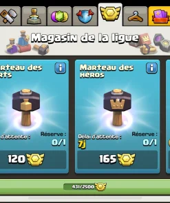 Vendre compte clash of clans