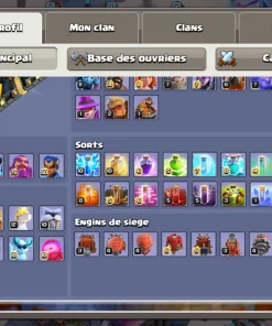 Vendre compte clash of clans