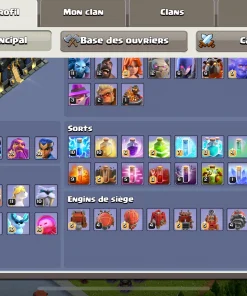 Vendre compte clash of clans