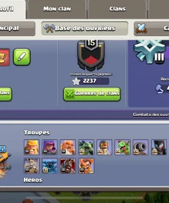 Vendre compte clash of clans