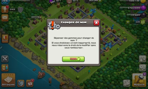 Vendre compte coc