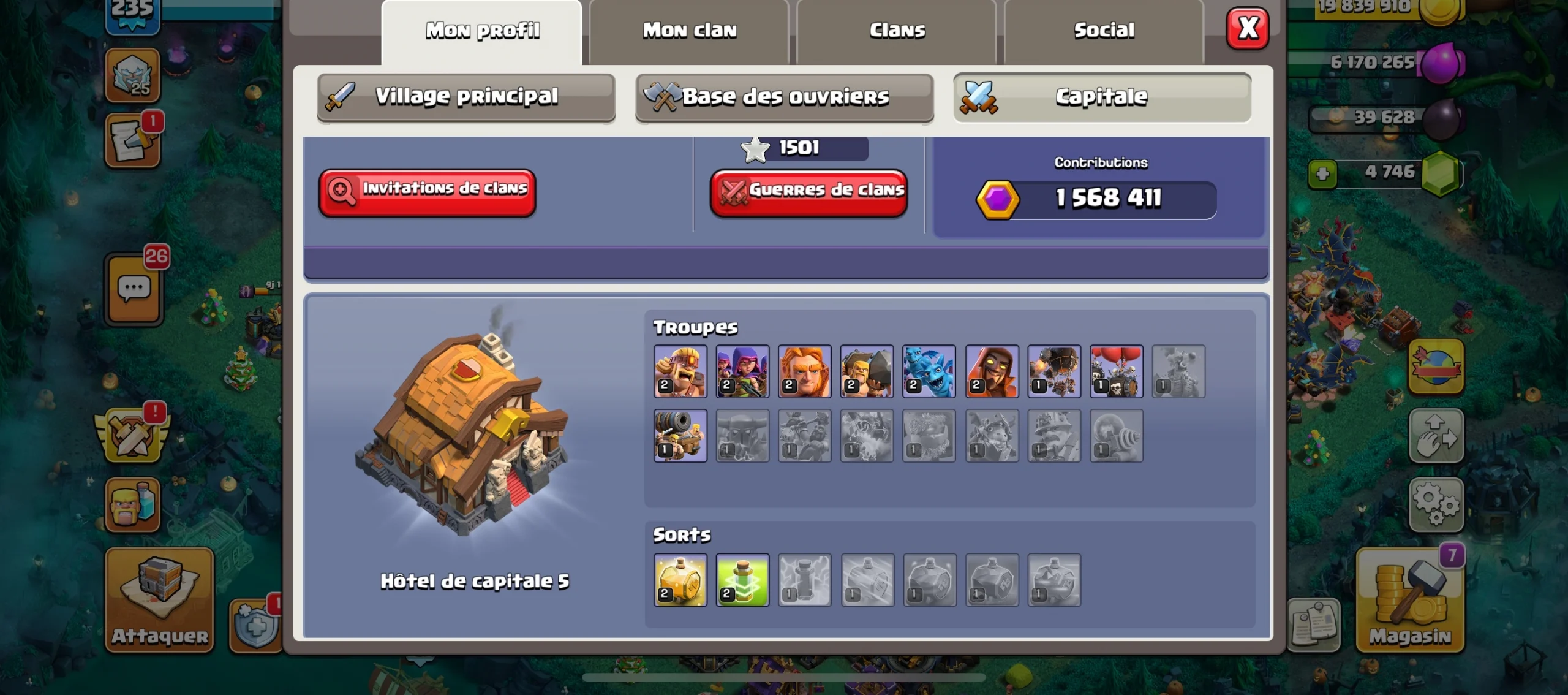 Achat compte clash of clans