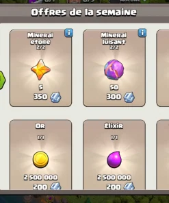 Achat compte clash of clans