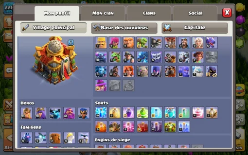 Achat compte clash of clans