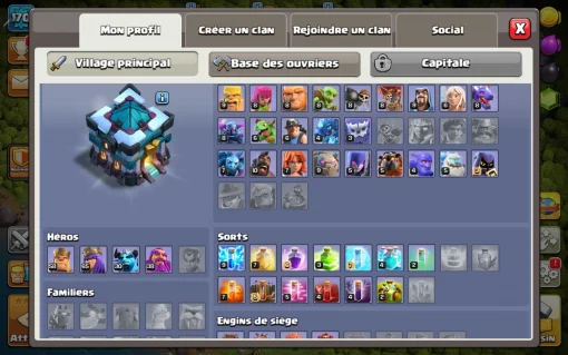 Achat compte clash of clans