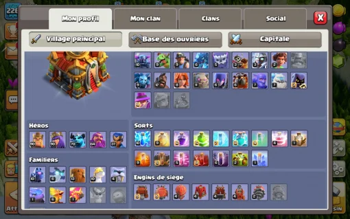 Achat compte clash of clans