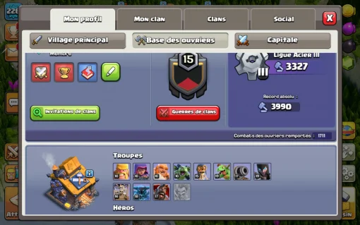 Achat compte clash of clans
