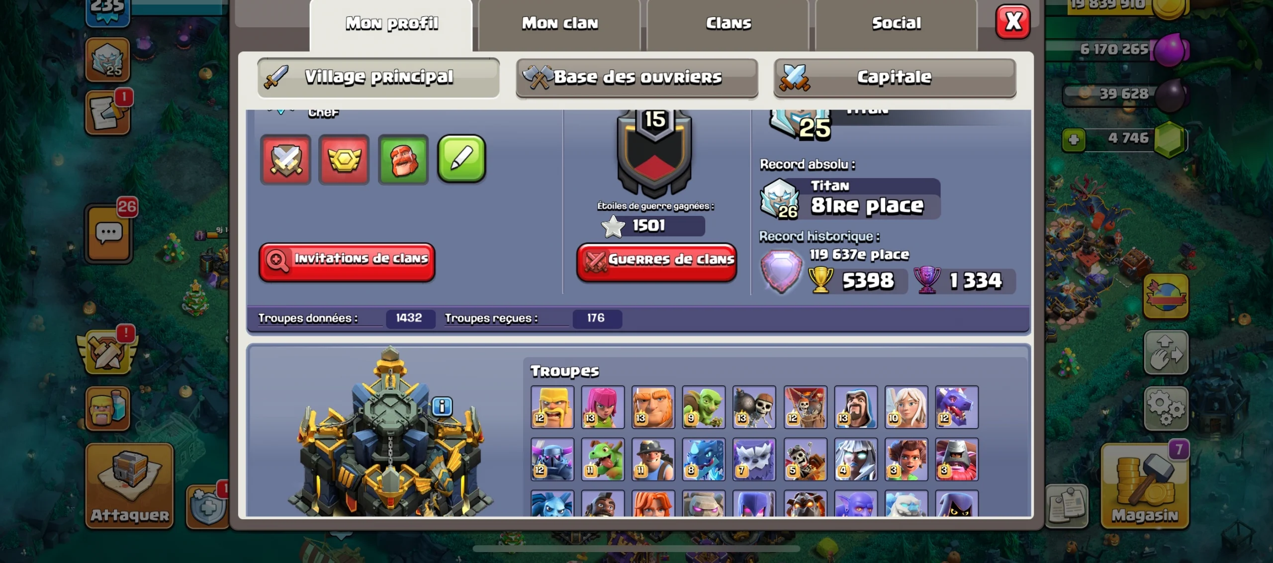 Achat compte clash of clans