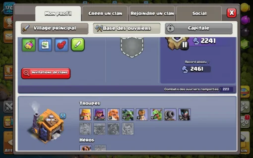 Achat compte clash of clans