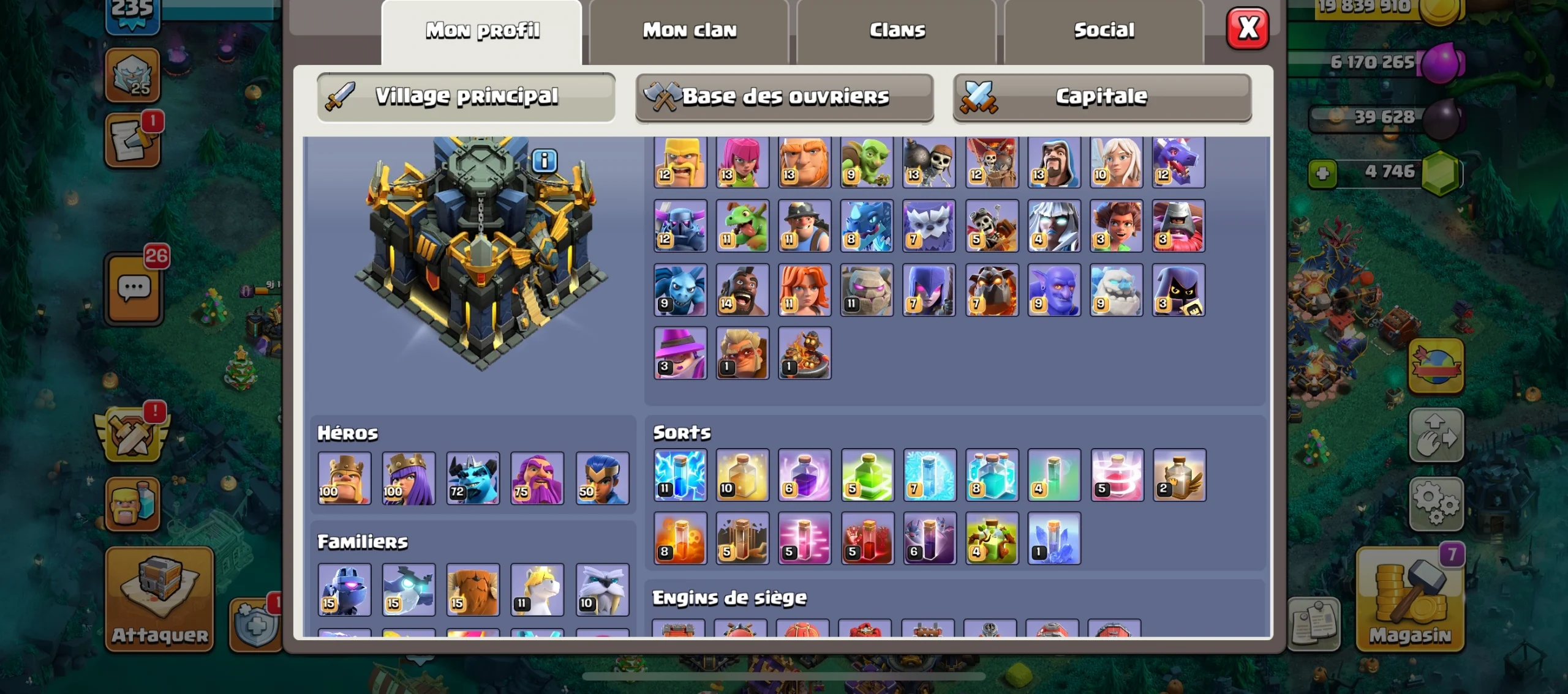 Achat compte clash of clans